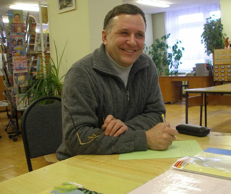Сергей Силин в Коми-Пермяцкой детской библиотеке